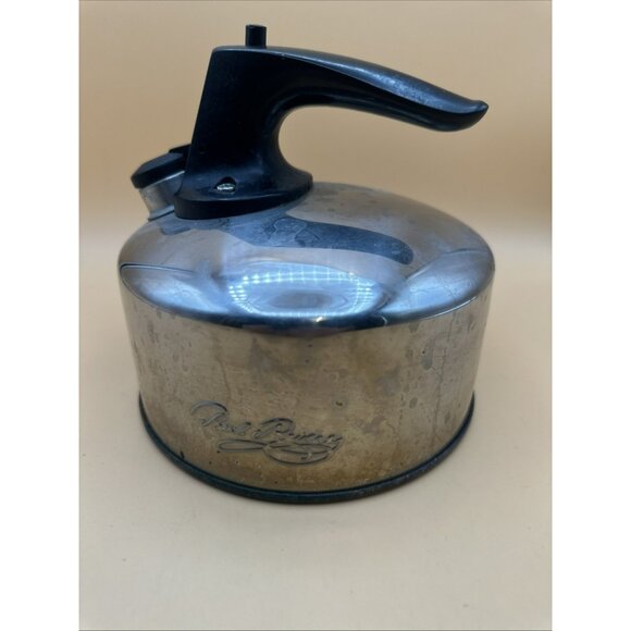 aul Revere Ware 1801 194C Whistling Tea Kettle Pot Copper Bottom 1 Qt - Picture 1 of 6